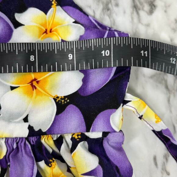 Pacific Legend Dress 12-18 mo Hawaiian Girls Purple Hibiscus Made In Hawaii - Picture 6 of 14